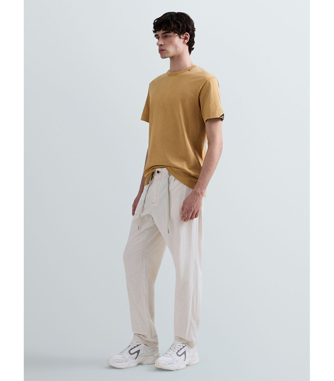 テーパードフィットデニムパンツ（セットアップ） 詳細画像 アイボリー 4